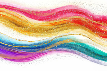Colorful watercolor vinyl rainbow an, a Background Photo by Pixeness