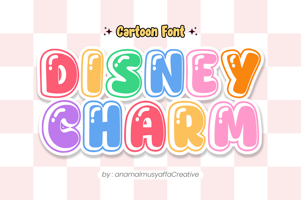 Disney Charm - Display Font, a Font by KiddoGlyphs Studio (Photo 1 of 3)