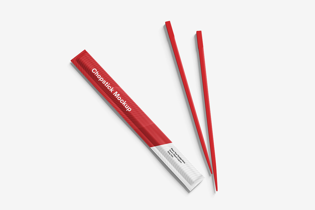 Chopstick Mockup, a Packaging Mockup by Indah (Photo 6 of 6)