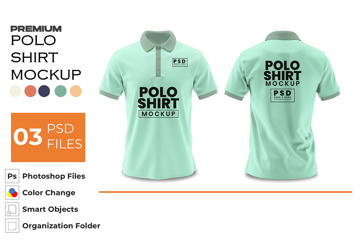 Premium Polo Mockup, an Apparel Mockup by DigitAuras (Photo 1 of 3)