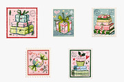 hand drown bookish christmas clipart, an Illustration by CreationArt (Thumbnail 4 of 4)