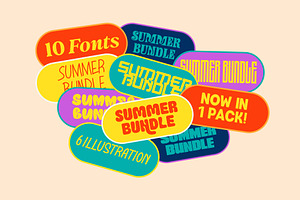 30% OFF Summer Fonts Bundle