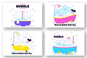 10 National Bubble Bath Day, a Person Illustration by denayunebgt (Thumbnail 3 of 4)