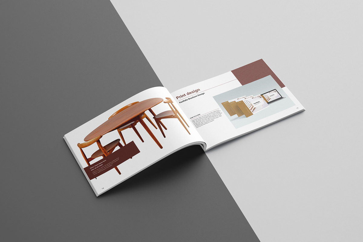 Design Portfolio Template, a Brochure Template by Template Shop (Photo 14 of 14)