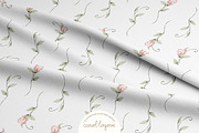 Watercolor Blush Roses Floral Set, a Decorative Illustration by Carol Lozove (Thumbnail 40 of 50)