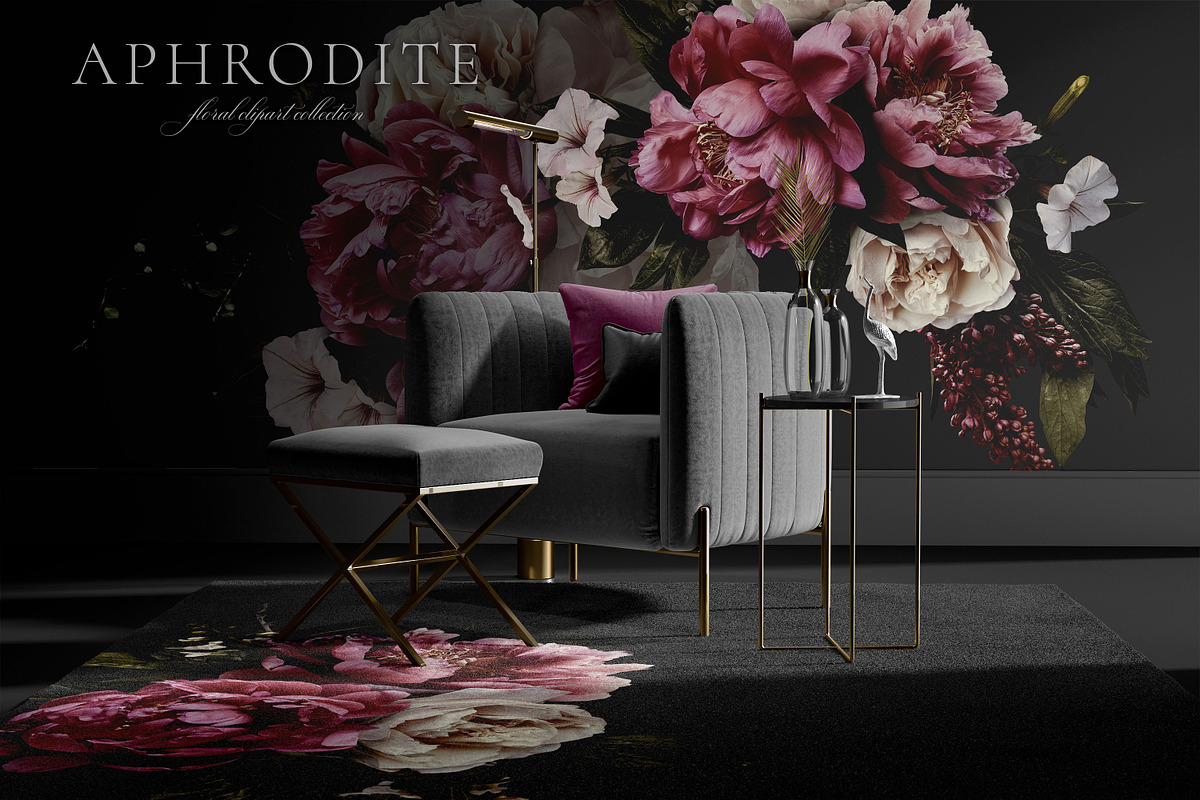 Aphrodite Floral Clip Art Collection, an Object Graphic by Eclectic Anthology (Photo 6 of 13)
