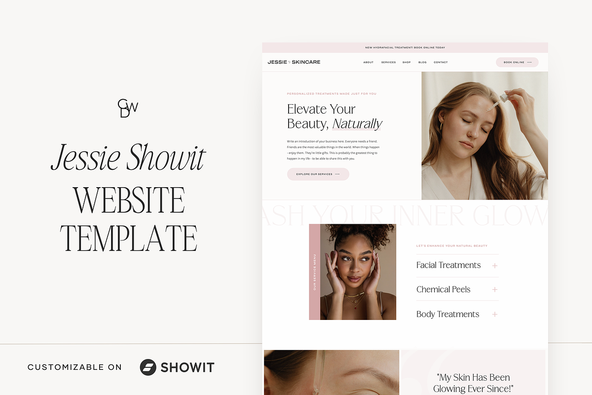 Showit Website Template | Jessie, a Websites & App Template by Create with Danielle (Photo 1 of 5)