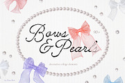 Bows & Pearls Graphic Collection, an Object Graphic by Dina Mae (Thumbnail 1 of 12)