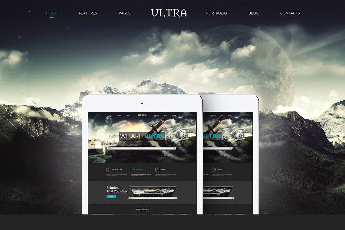 Ultra Responsive Bootstrap Template, a Bootstrap Template by IceTemplates (Photo 1 of 3)