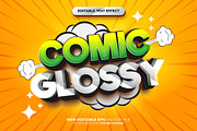 Comic Glossy 3D Editable Text Effect, a Layer Style Add-On by Md Jahidul99 (Thumbnail 1 of 2)