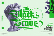 Black Brave Typeface, a Blackletter Font by alit design (Thumbnail 1 of 21)