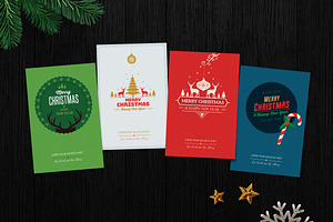 Christmas Card Set, a Print Template by DesignWorkz