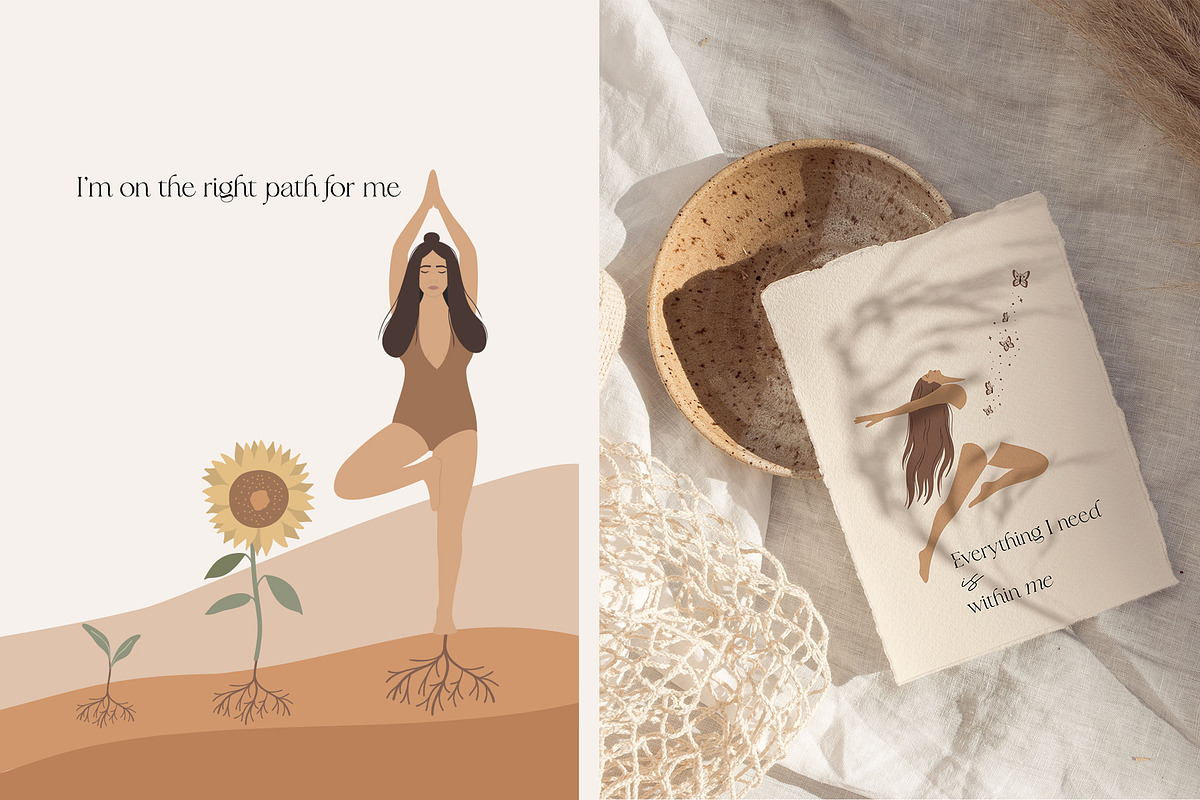 Woman Self-care collection, a Healthcare Illustration by Alisovna (Photo 13 of 14)