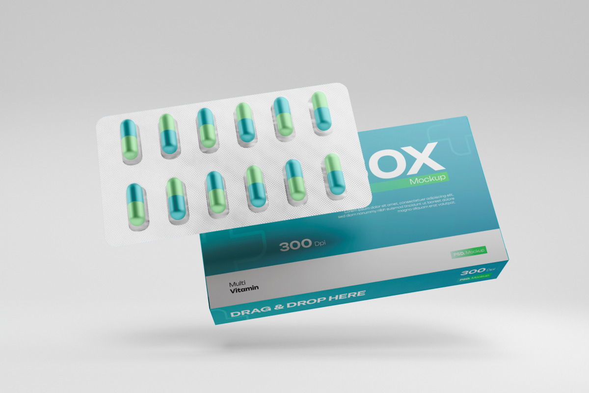 Pill Box Mockup, a Packaging Mockup by Budogol Studio (Photo 2 of 4)
