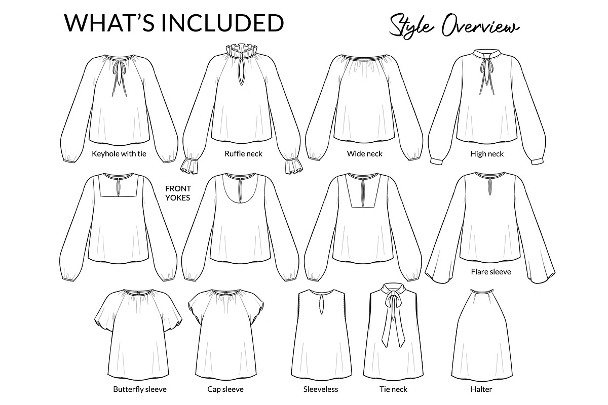 Women's Blouses, a Person Illustration by Art by Lin (Photo 3 of 7)