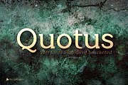 Quotus Slab Bracketed -8 fonts-, a Slab Serif Font by deFharo (Thumbnail 1 of 9)