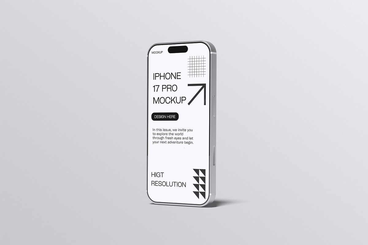 Iphone 17 Pro Mockup, an iPhone Mockup by Afif_studio (Photo 5 of 5)