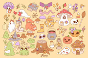 Haunted Cottagecore Halloween Bundle, a Seasonal Illustration by Huxmay (Thumbnail 4 of 7)