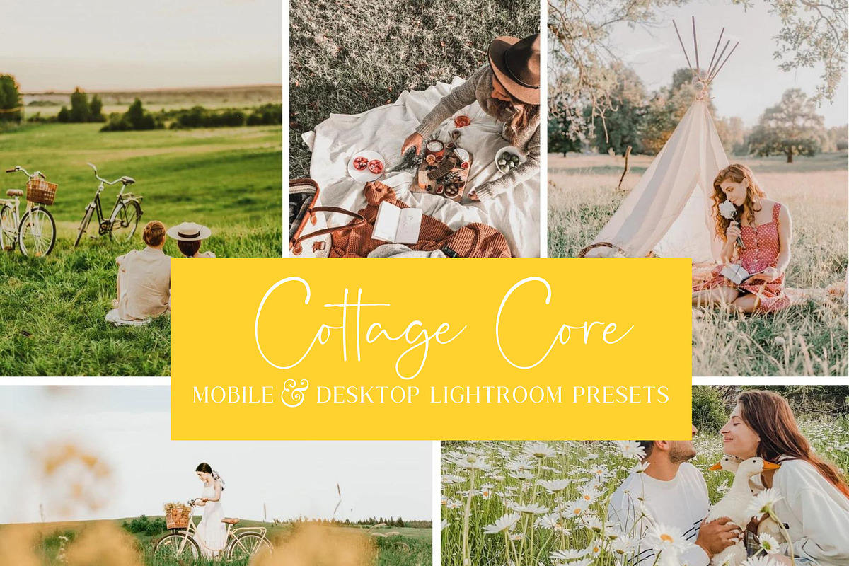 10 COTTAGE CORE LIGHTROOM PRESETS, an Action Add-On by Emma Kate Creative (Photo 1 of 10)