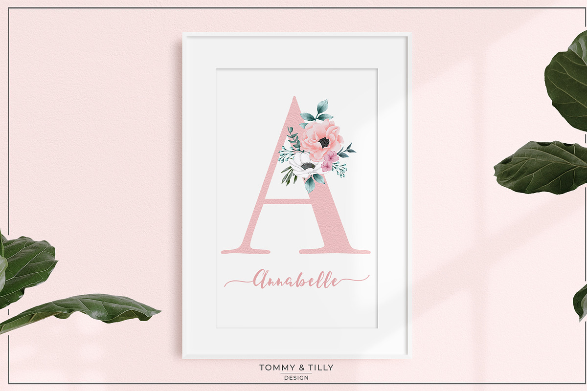 Summer Flowers Alphabet PNG, an Illustration by Tommy & Tilly Design (Photo 4 of 4)