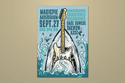 Guitar Monster Indie Rock Flyer, a Flyer Template by ashenterprise (Thumbnail 1 of 3)