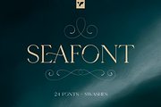 Seafont - serif typeface, 25 styles, a Serif Font by VP Fonts (Thumbnail 1 of 15)