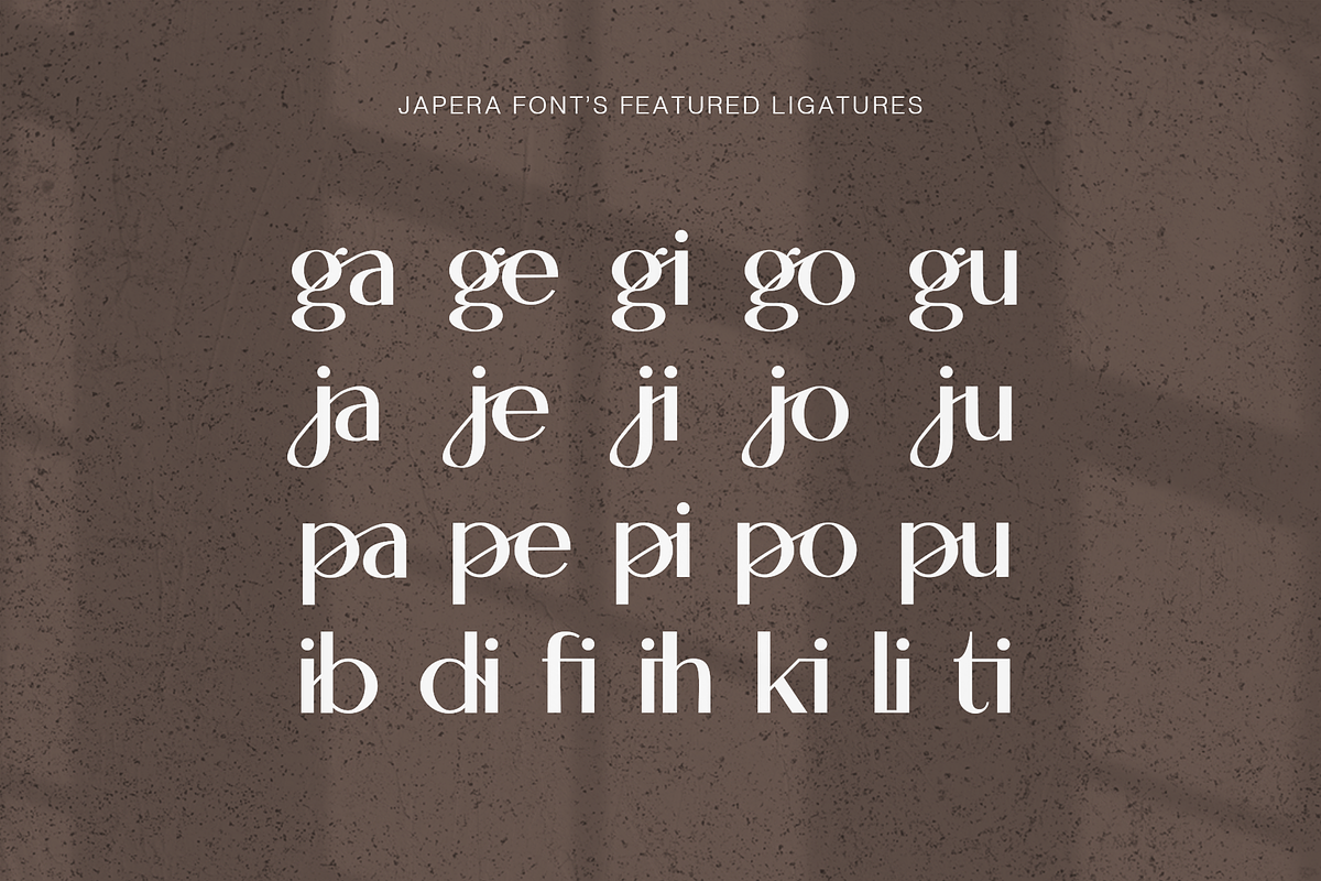 Japera - Modern Scripty Sans Display, a Sans Serif Font by Cloverons (Photo 4 of 14)