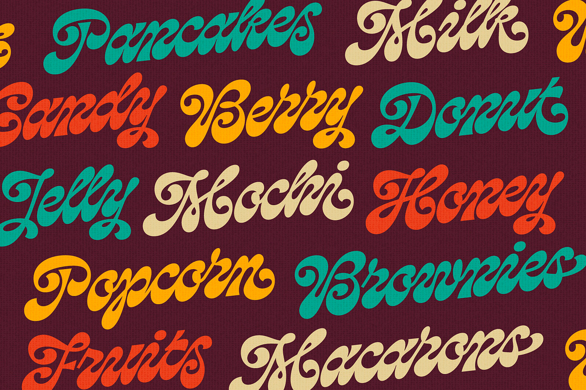 Loopin Script Font, a Script Font by Letteralle Studios (Photo 2 of 12)