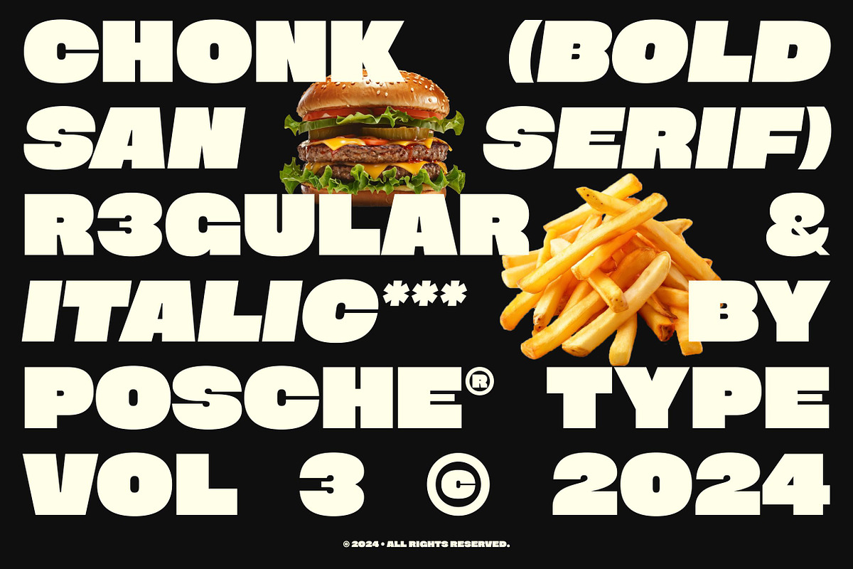 PS CHONK | Display Typeface, a Sans Serif Font by Posche Type (Photo 5 of 14)