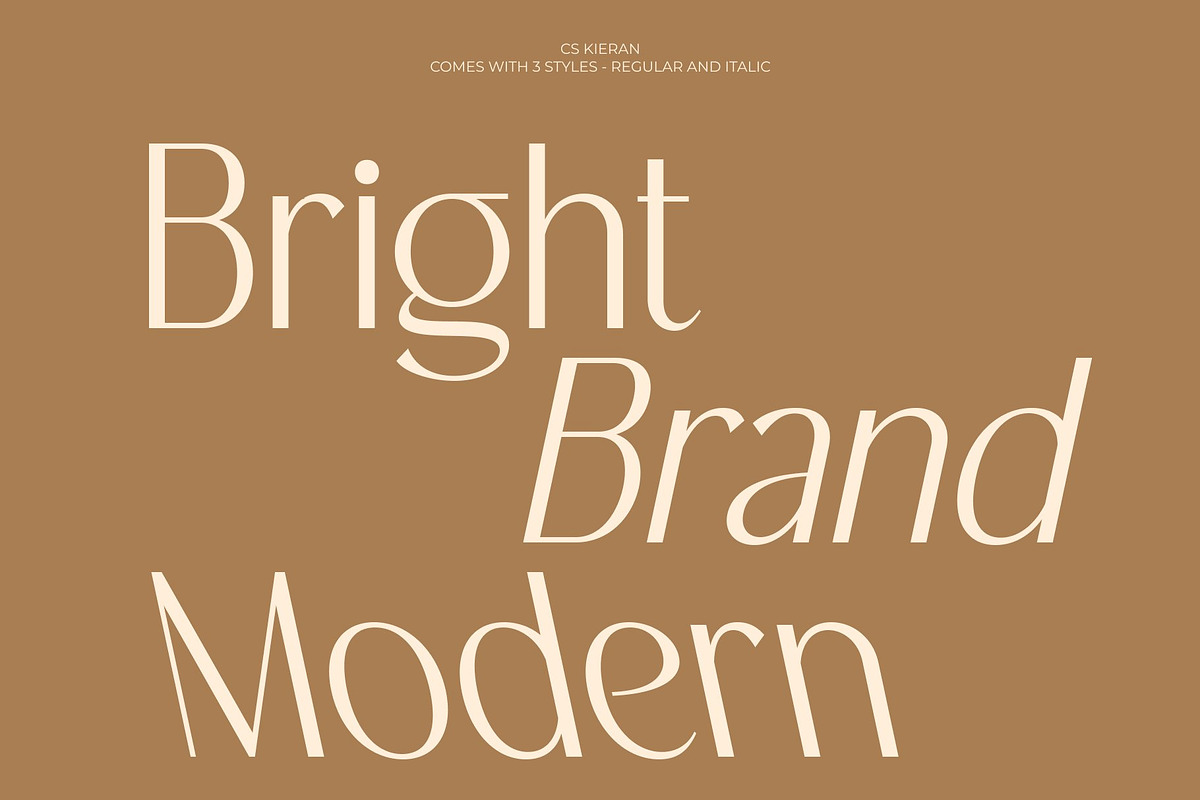 CS Kieran – Modern Sans Serif, a Sans Serif Font by Craft Supply Co. (Photo 3 of 8)