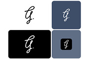 Letter G Signature Logo, a Branding & Logo Template by ika trisiana (Thumbnail 1 of 2)