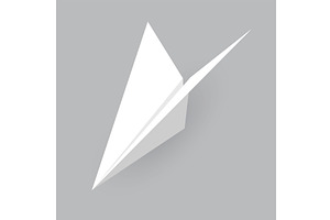 Paper plane model. Origami, a Transportation Illustration by Things for designers