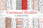 Christmas doodles. 16 patterns, a Pattern Graphic by HmarkaShop (Thumbnail 1 of 2)