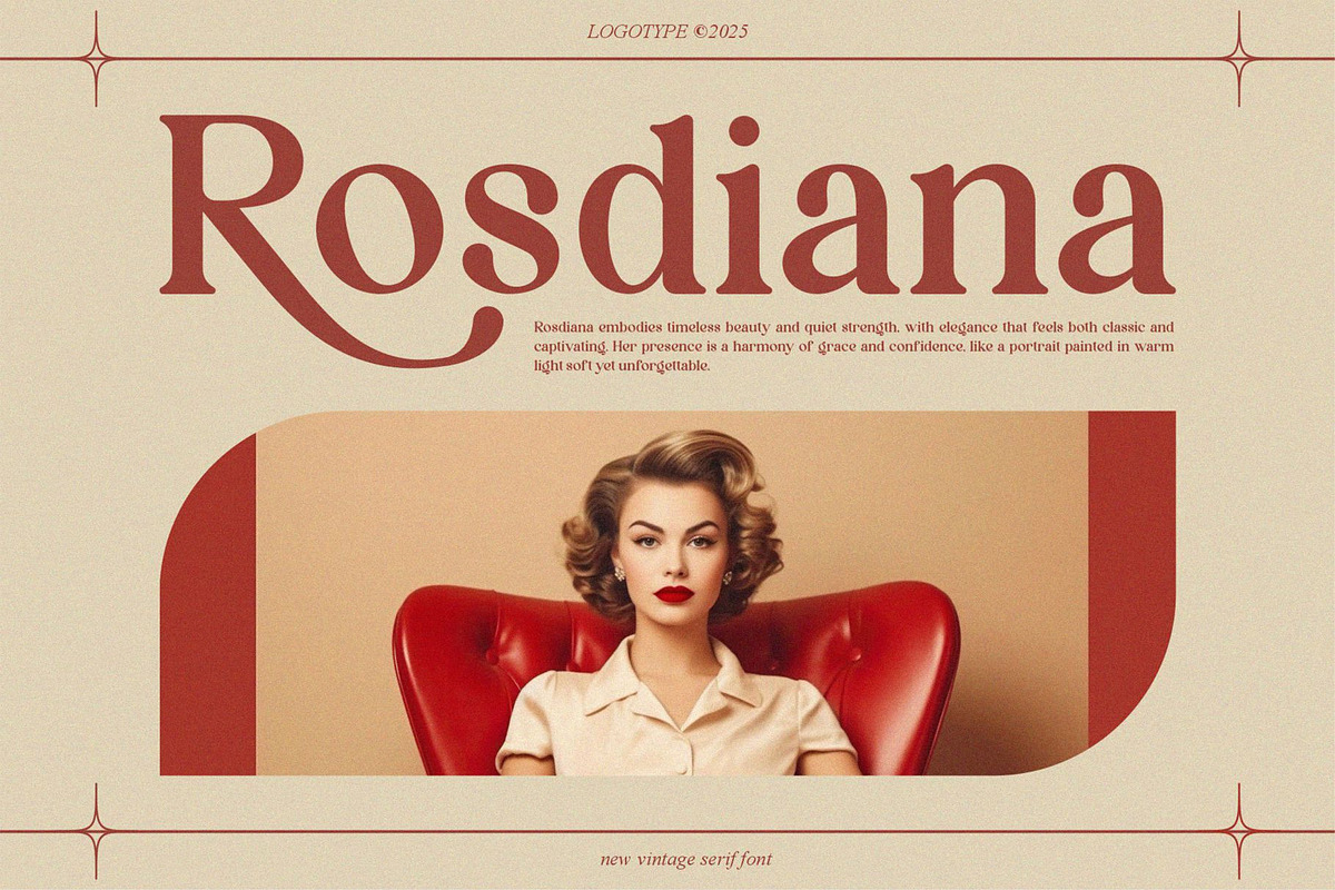 Brocho || Vintage Retro Serif Font, a Serif Font by Idea Studio (Photo 3 of 10)