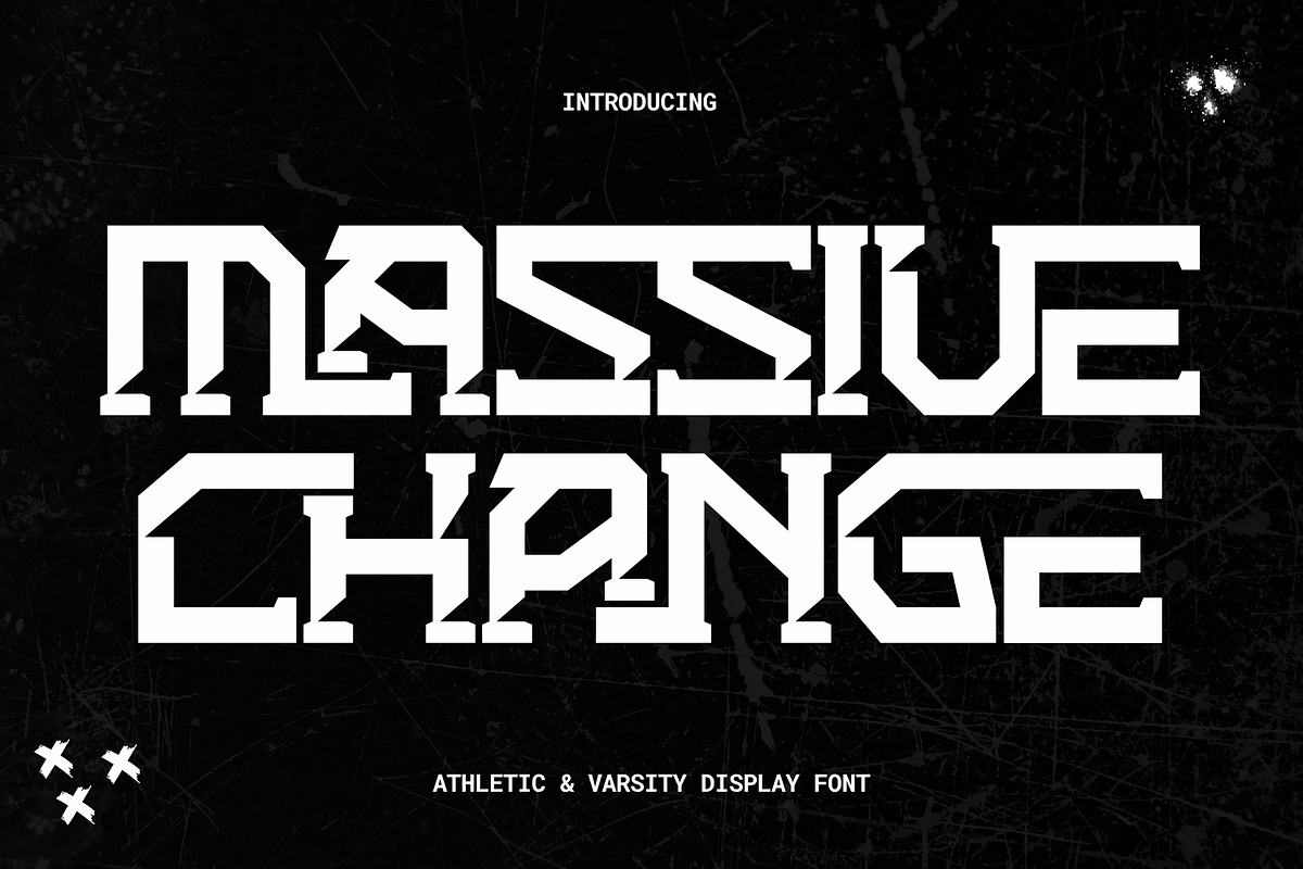 Massive Change - Bold Slab Font, a Slab Serif Font by 177Studio (Photo 1 of 8)