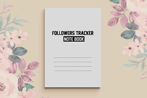 Followers Tracker Note Book