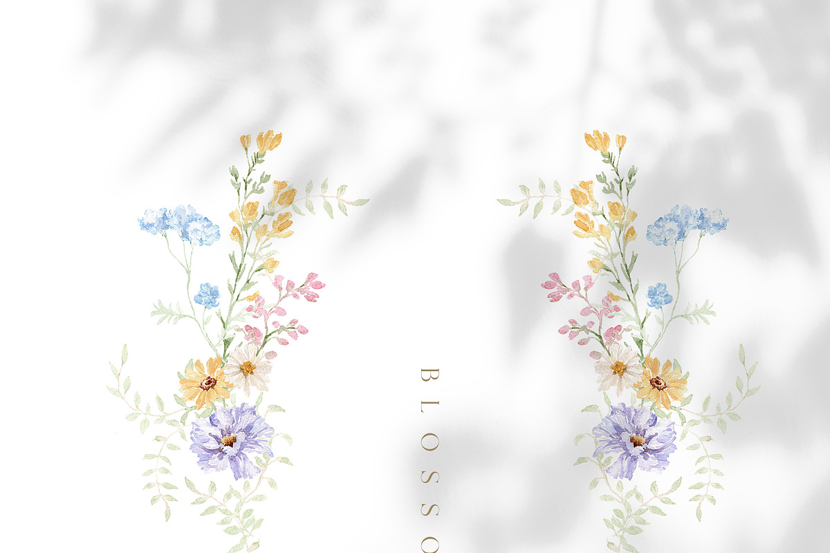 Watercolor Flower -PASTEL WILDFLOWER, a Decorative Illustration by Beigetime (Photo 10 of 15)