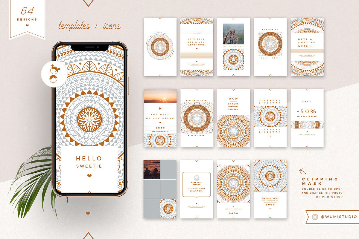 Social Media Pack |Bundle 64 Designs, a Social Media Template by Wumi Studio (Photo 3 of 10)