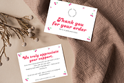Cute Small Business Thank You Card, a Card Template by Elegant_Studio44 (Thumbnail 2 of 6)