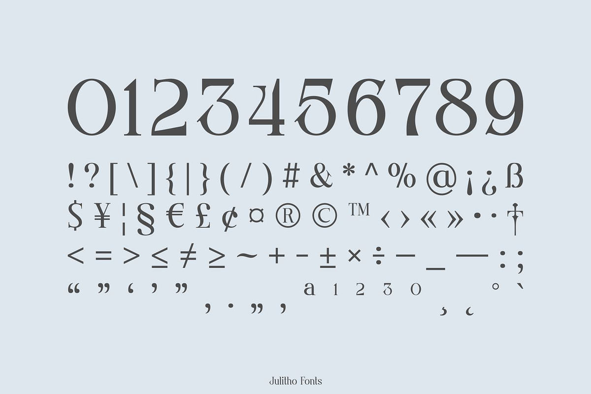 Julitho Fonts Family, a Serif Font by Asenbayu (Photo 11 of 13)