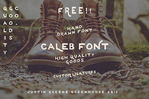 Caleb A Hand Drawn Font