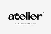 Atelier - Clean Modern Display Font, a Sans Serif Font by Imoodev (Thumbnail 1 of 5)