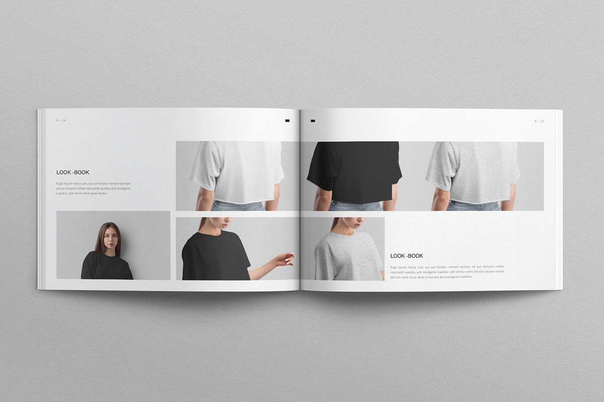 Minimal Lookbook Template Landscape, a Magazine Template by E-Type (Photo 6 of 8)