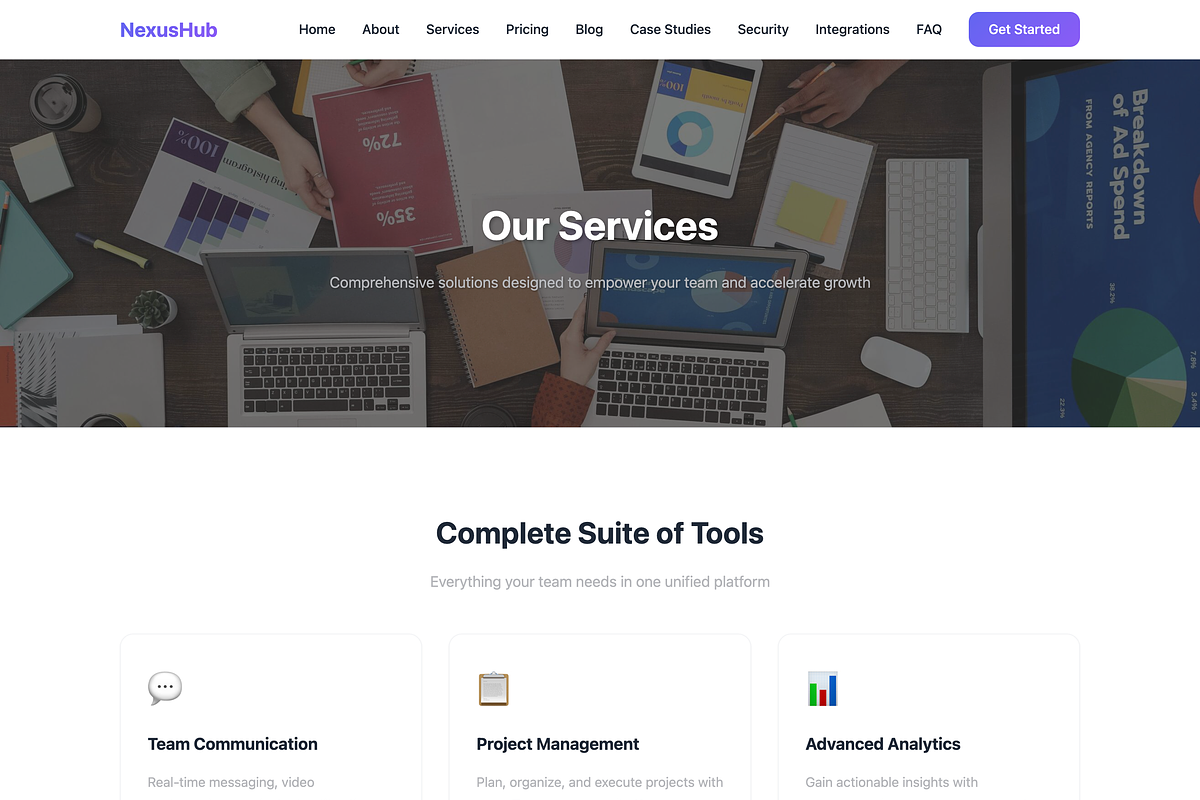 NexusHub - Business HTML Template, a HTML Template by FlyTemplates.com (Photo 3 of 9)