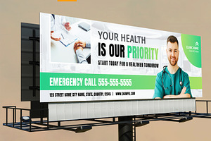 Health Care Clinic Billboard, a Stationery Template by ContestDesign