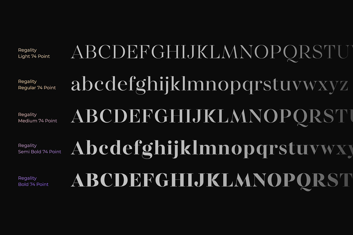 Regality - Classic and Elegant Serif, a Font by Digitype Studio (Photo 5 of 10)