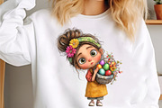 Whimsical Spring Girls Clipart, an Illustration by designcity5 (Thumbnail 3 of 5)