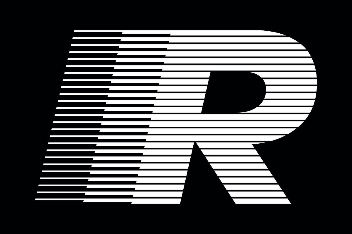 Letter R speed motion lines logo, a Branding & Logo Template by Leksono (Photo 2 of 2)