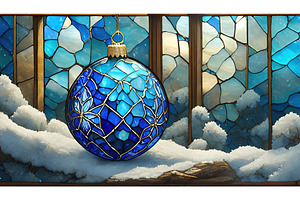 A blue stained glass Christmas, an Arts & Entertainment Photo by Igor Tichonow