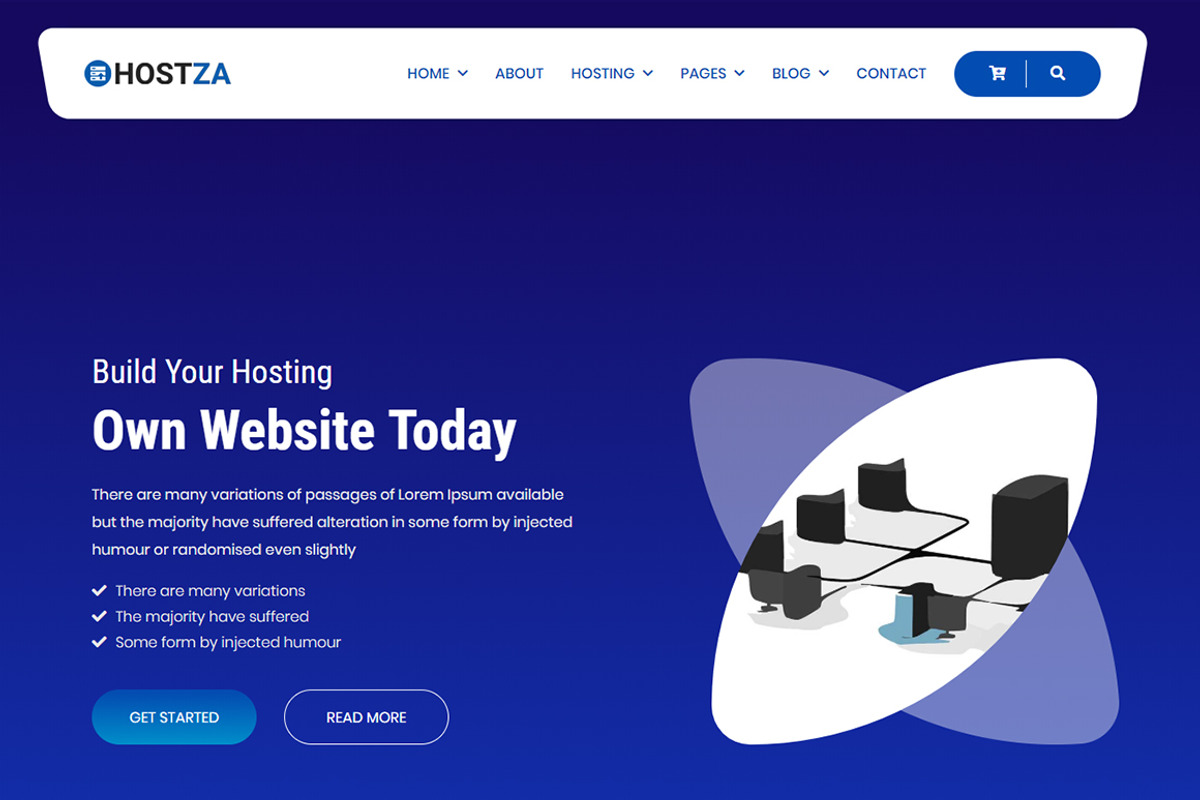 HostZa - Hosting Business Template, a HTML Template by THESOFTKING (Photo 2 of 3)